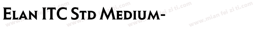 Elan ITC Std Medium字体转换
